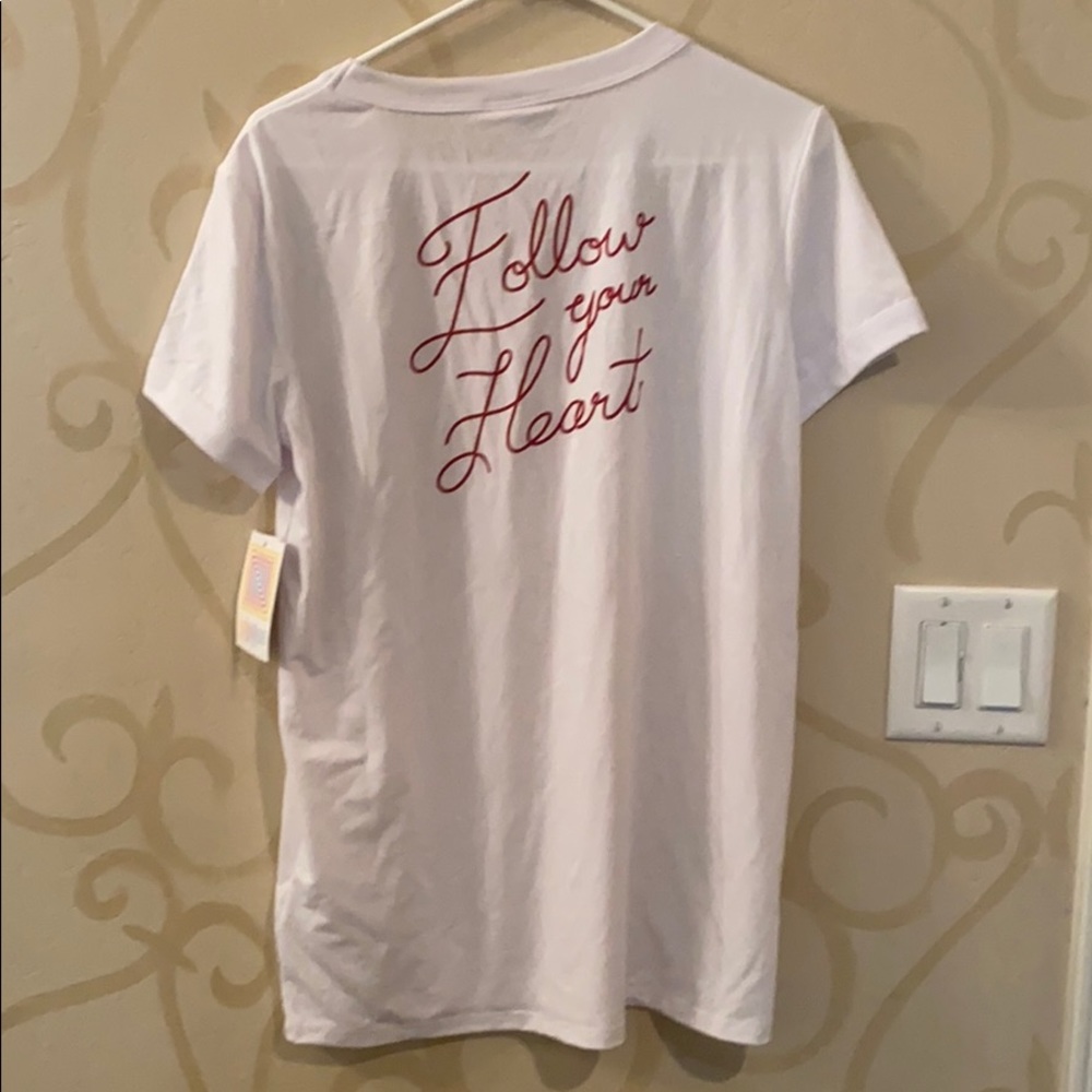 Lularoe follow your heart tee